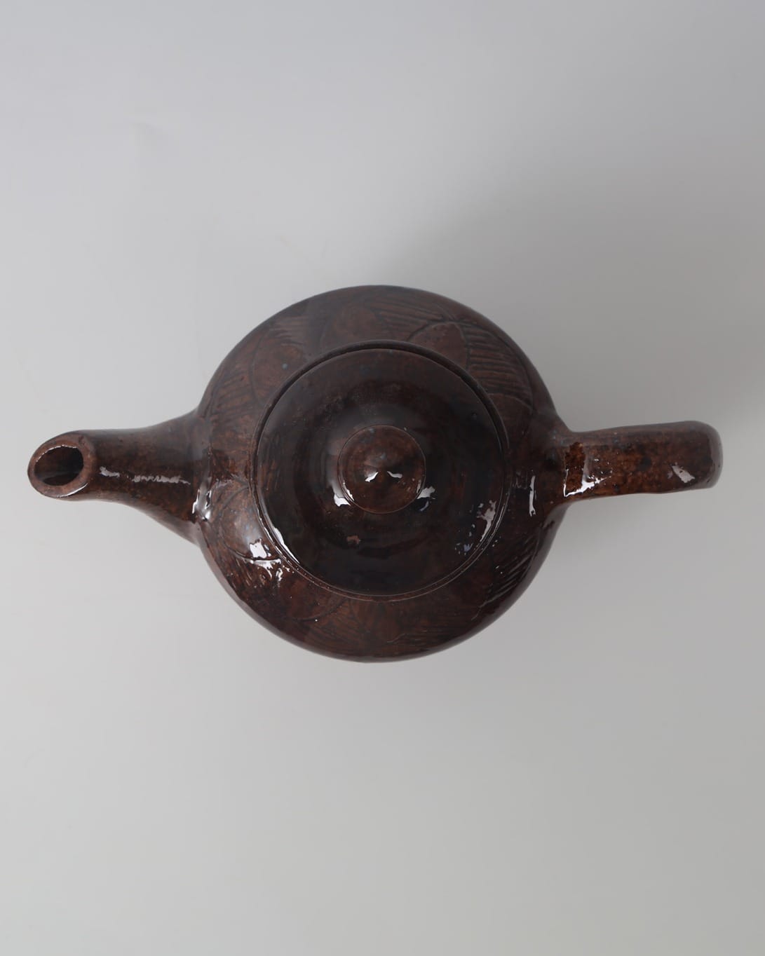 Deep Red Clay Teapot with Matching Cups Set