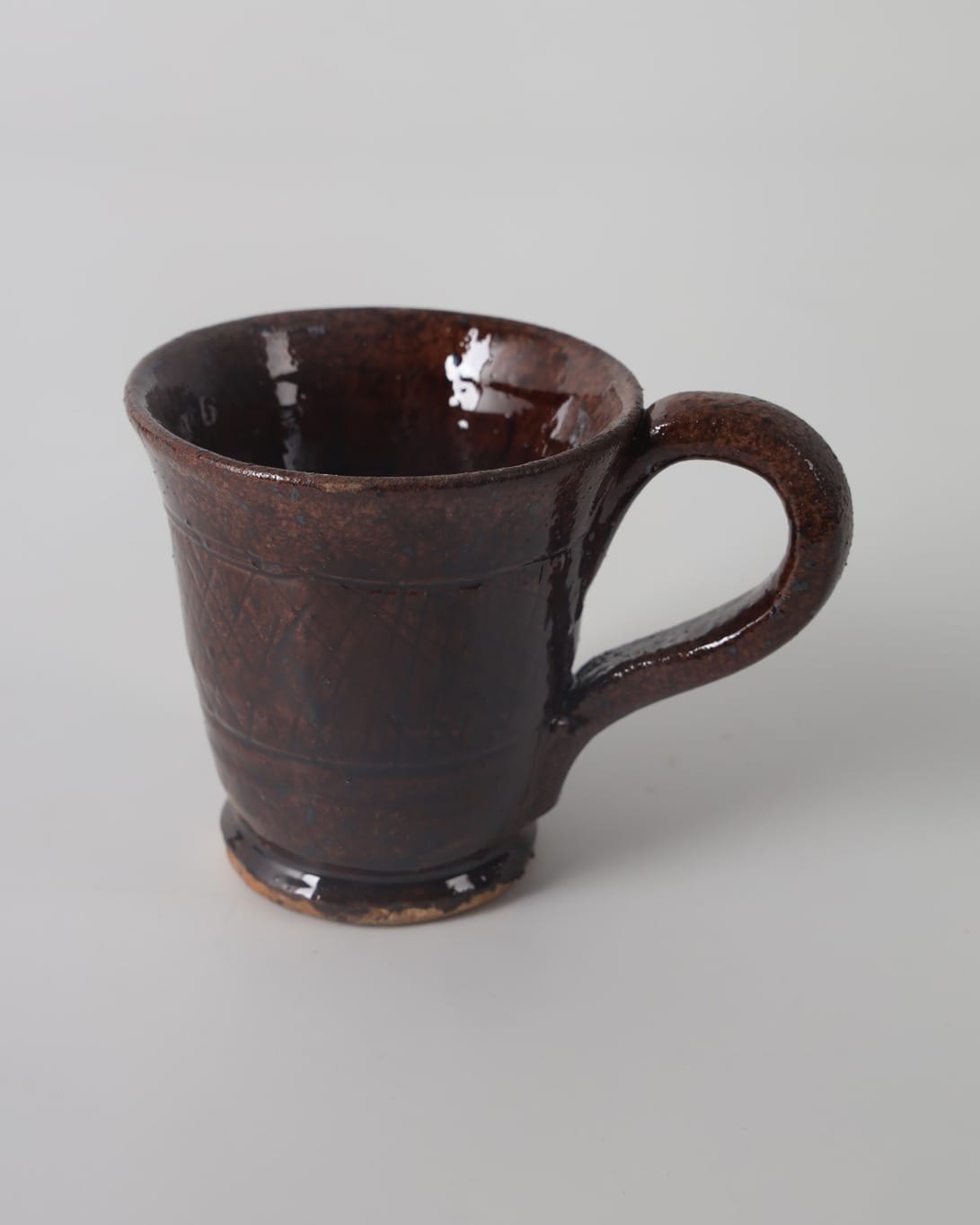 Deep Red Clay Teapot with Matching Cups Set