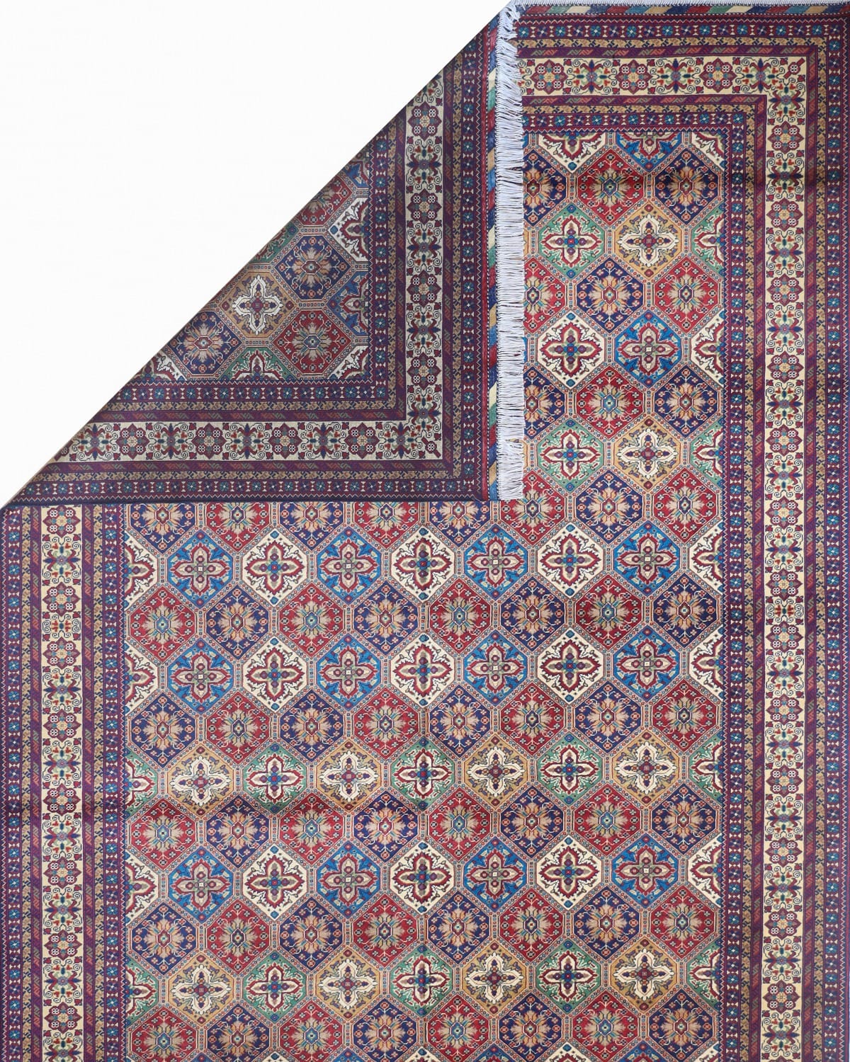 Kashi Gul Turkmen Wool Rug Aseel