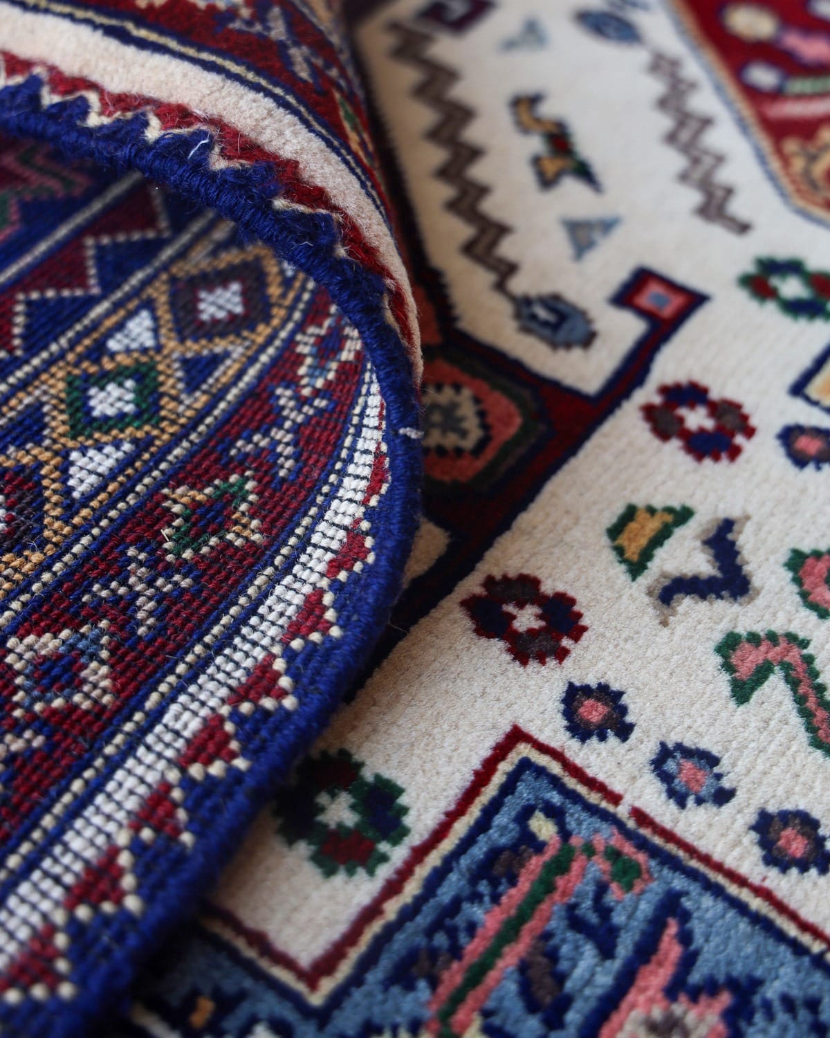 Aseel Herati Turkmen Wool Carpet