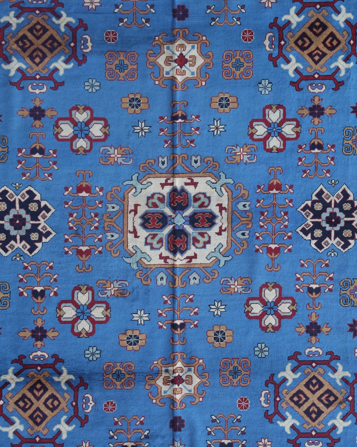 Aseel Blue Handmade Wool Rug