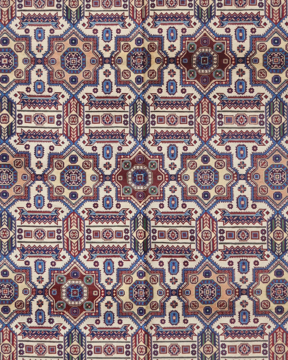 Handmade Turkmen Wool Rug – Geometric Aseel Rug