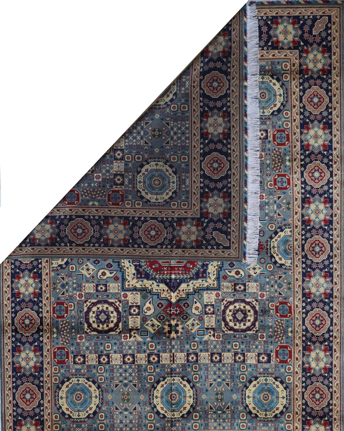 Aseel Turkmen Medallion Wool Rug