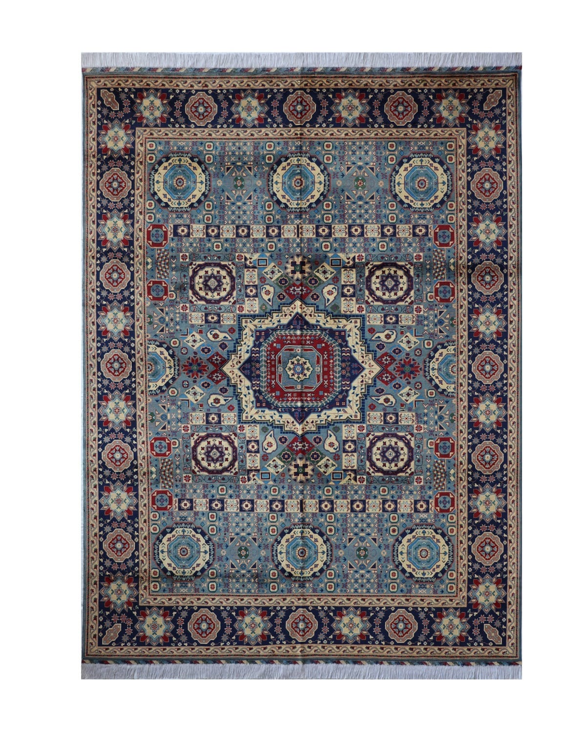 Aseel Turkmen Medallion Wool Rug