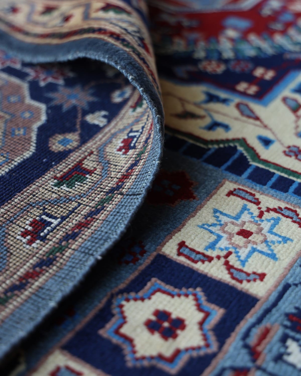Aseel Turkmen Medallion Wool Rug
