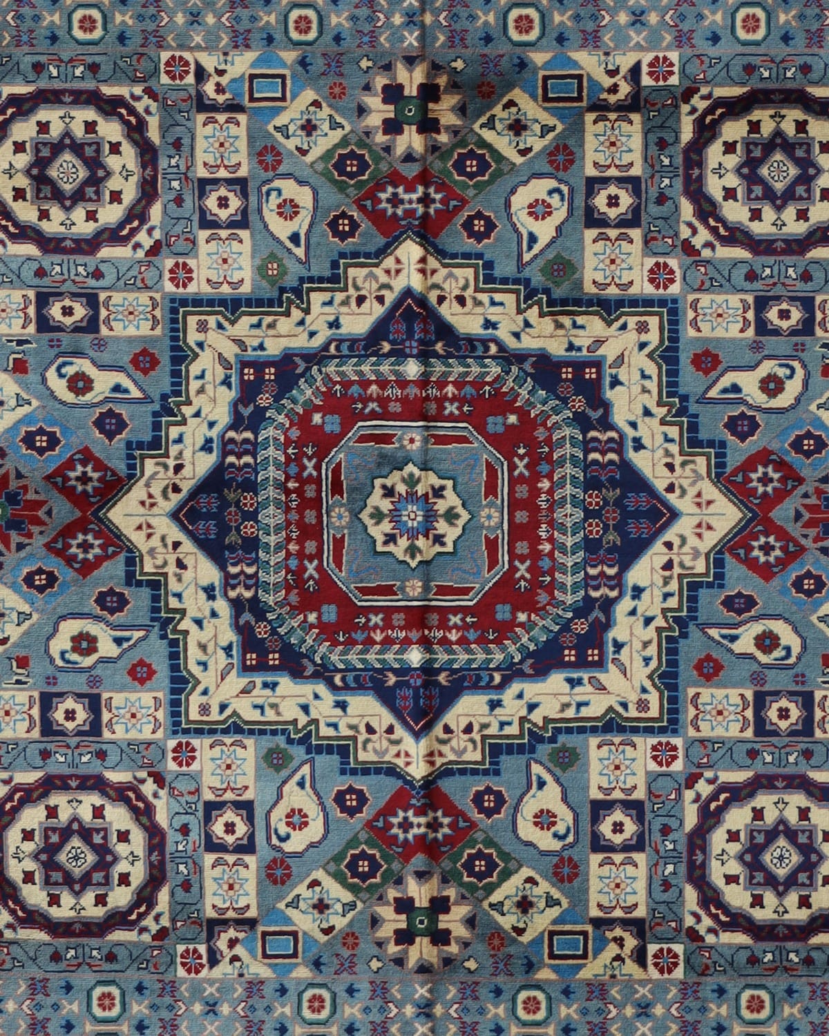 Aseel Turkmen Medallion Wool Rug