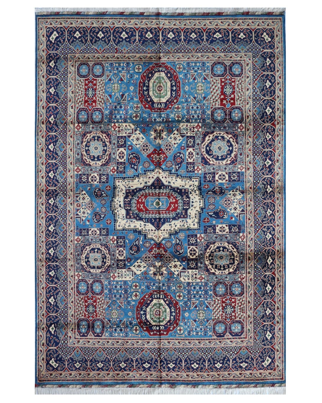 Aseel Mom Look Handwoven Turkmen Wool Rug