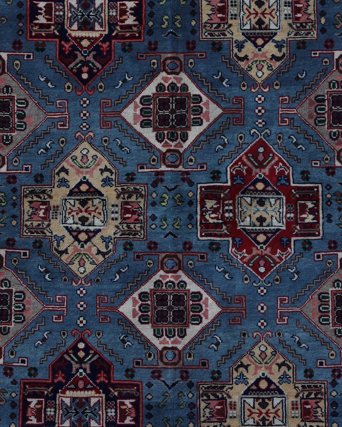 Aseel Herati Handwoven Turkmen Wool Rug