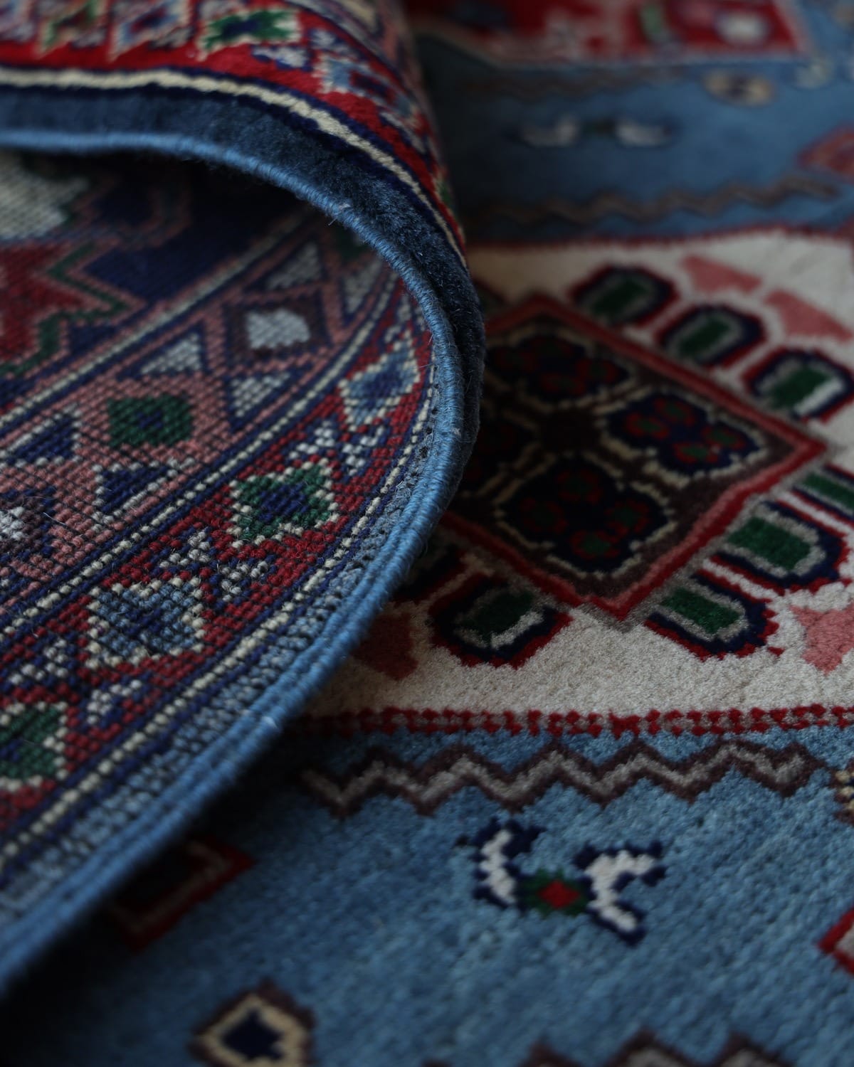 Aseel Herati Handwoven Turkmen Wool Rug