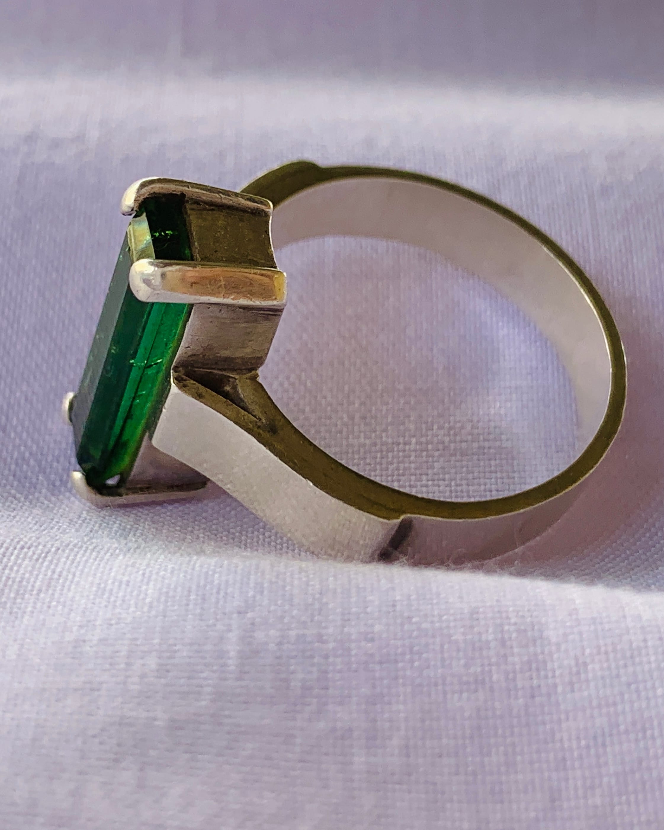 Green Tourmaline Ring