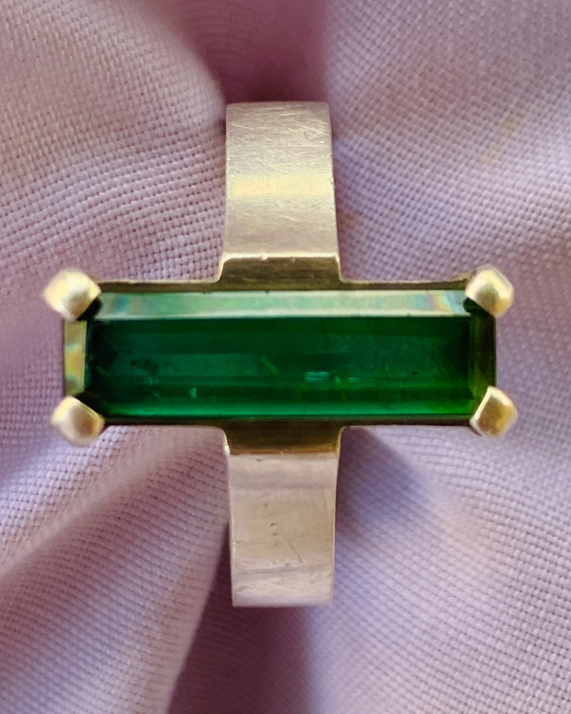 Green Tourmaline Ring