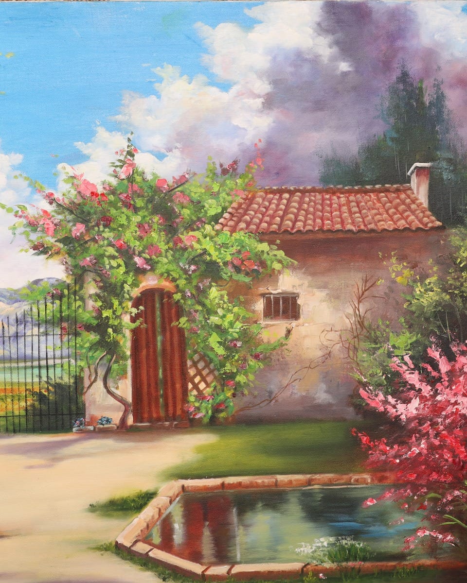 Garden Oil Painting