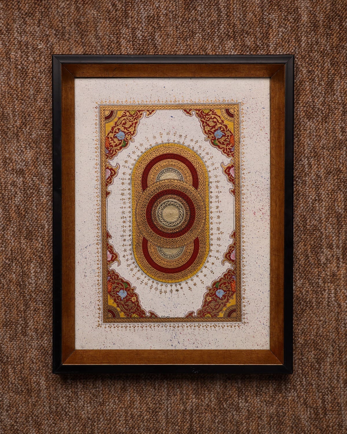 Tazhib Sun Oil Painting