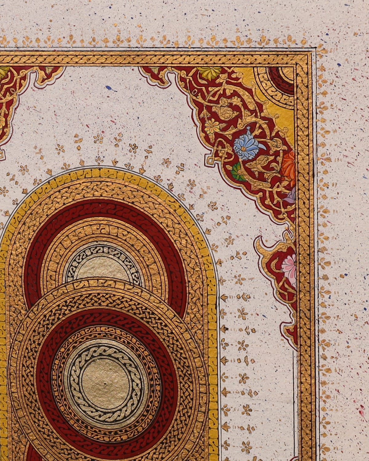 Tazhib Sun Oil Painting