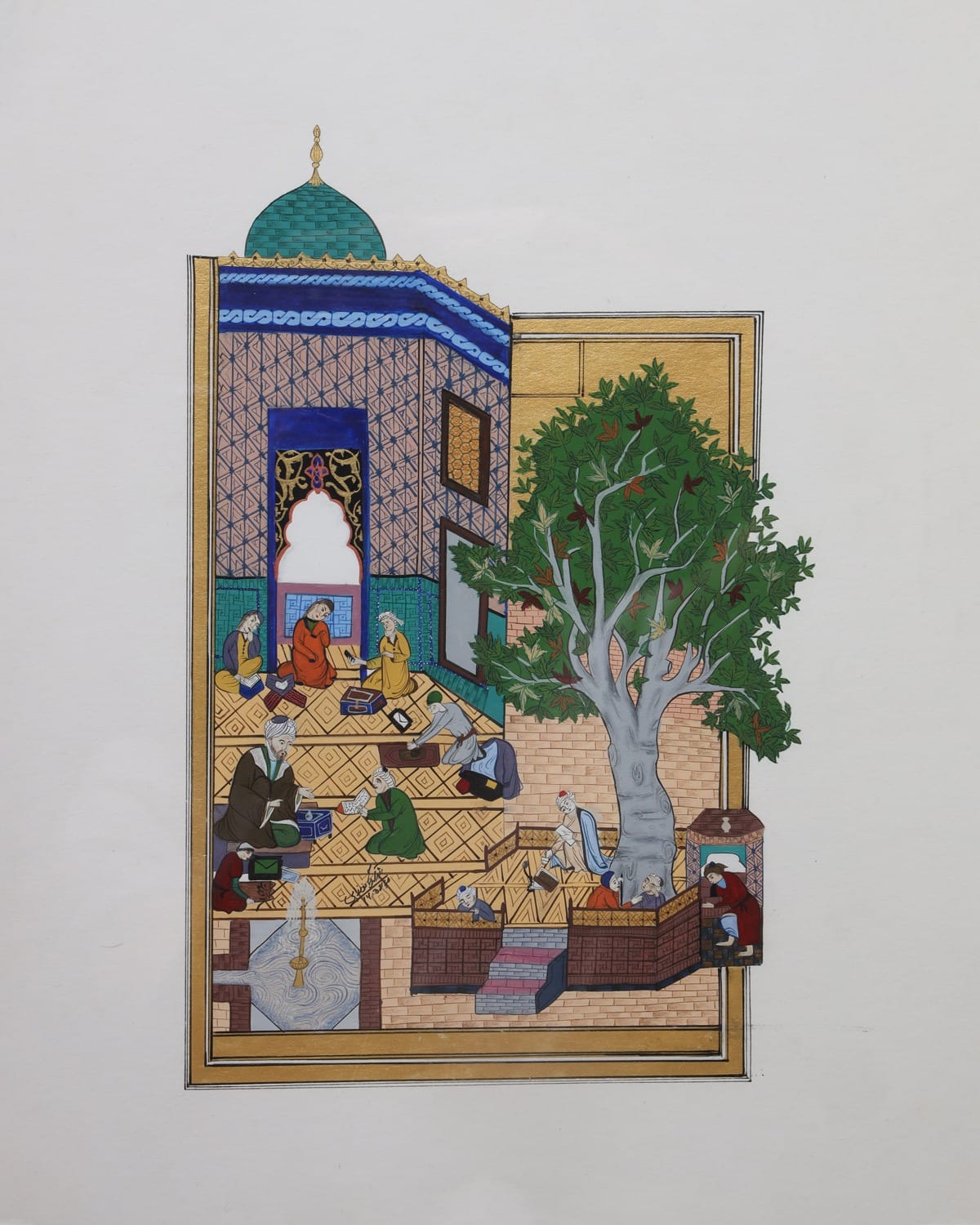 Layla and Majnun Afghan Miniature