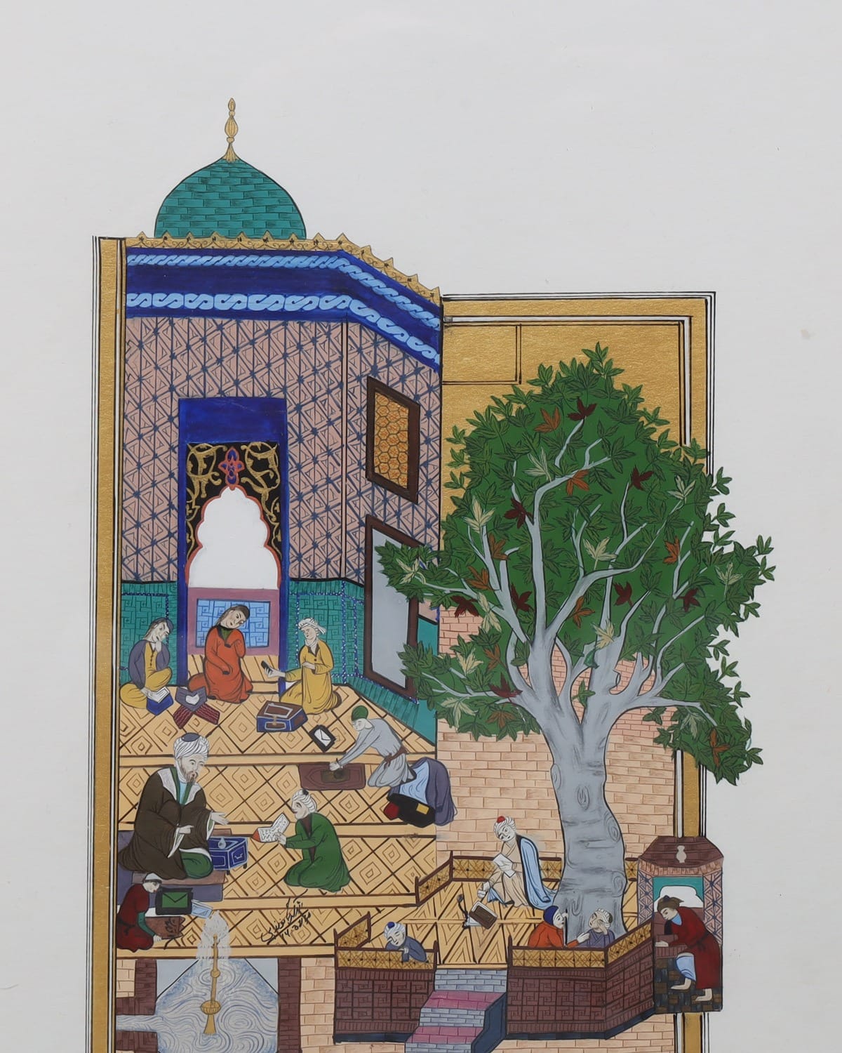 Layla and Majnun Afghan Miniature