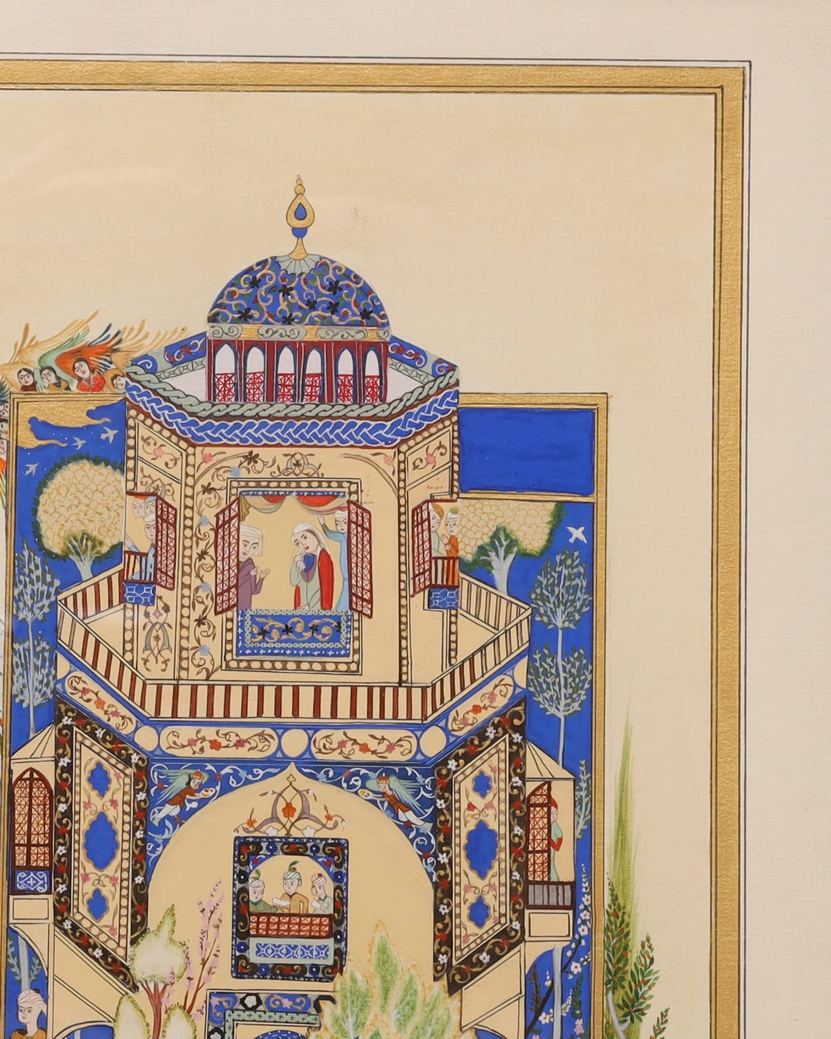 Original Persian Miniature Palace Painting