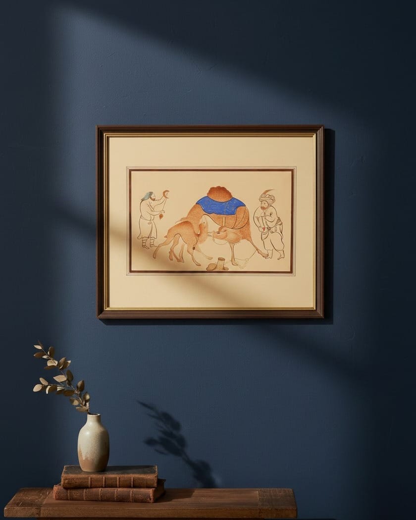 Battle of Two Camels Historical Miniature Painting