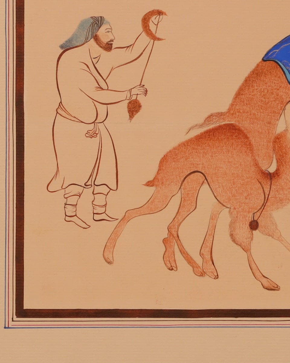 Battle of Two Camels Historical Miniature Painting