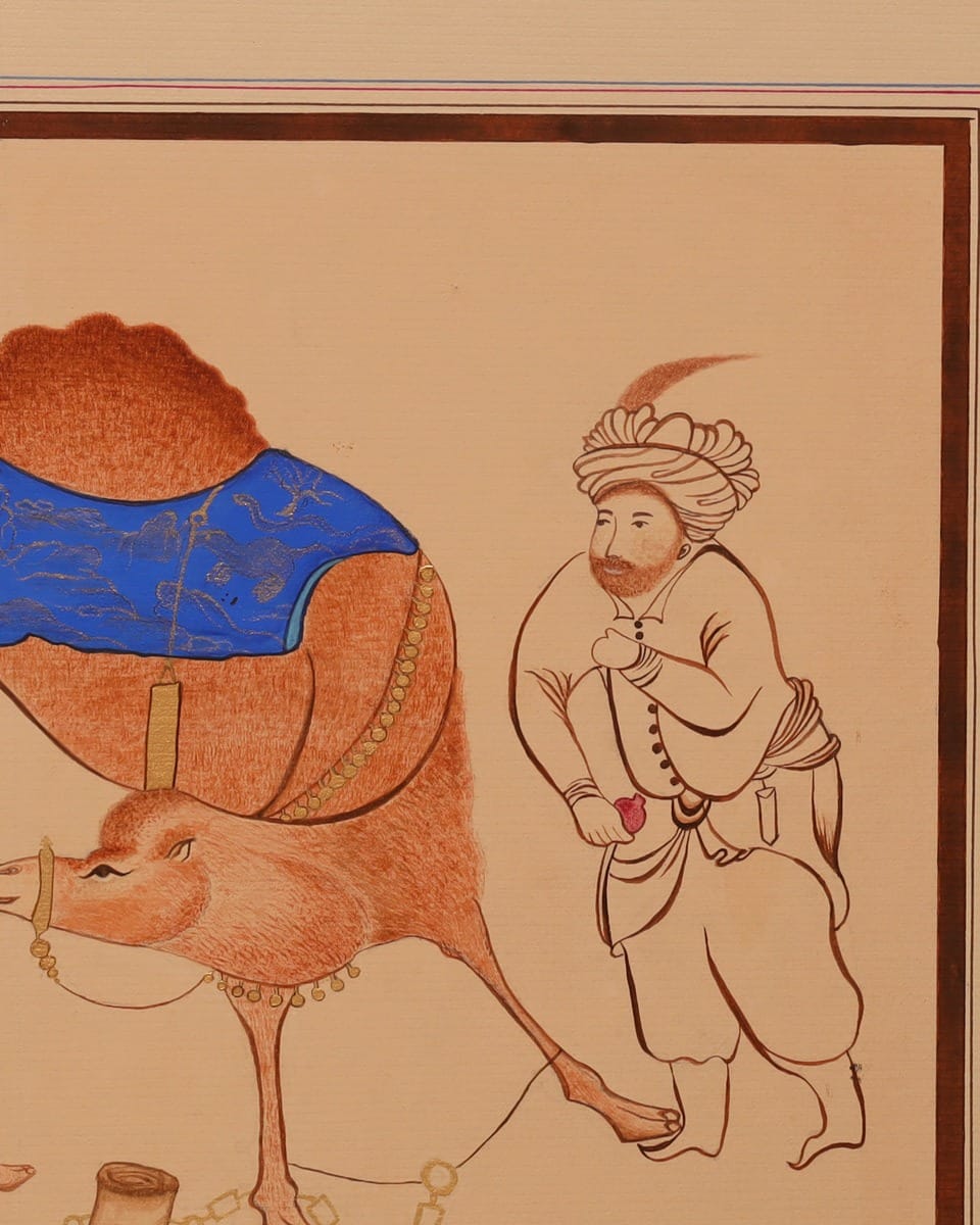 Battle of Two Camels Historical Miniature Painting