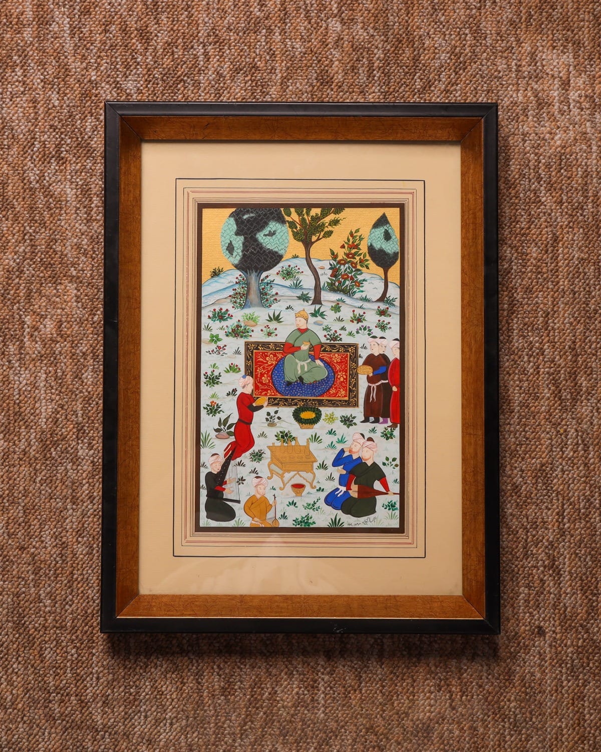 Prince Baysonqor Garden Miniature painting