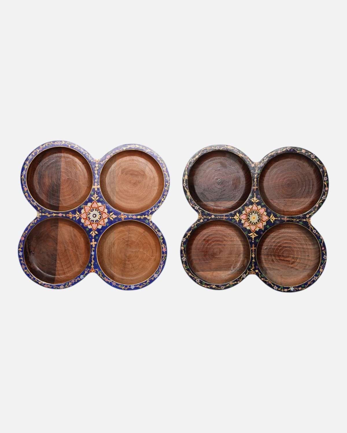 Afghan Walnut Snack Tray 2 piece