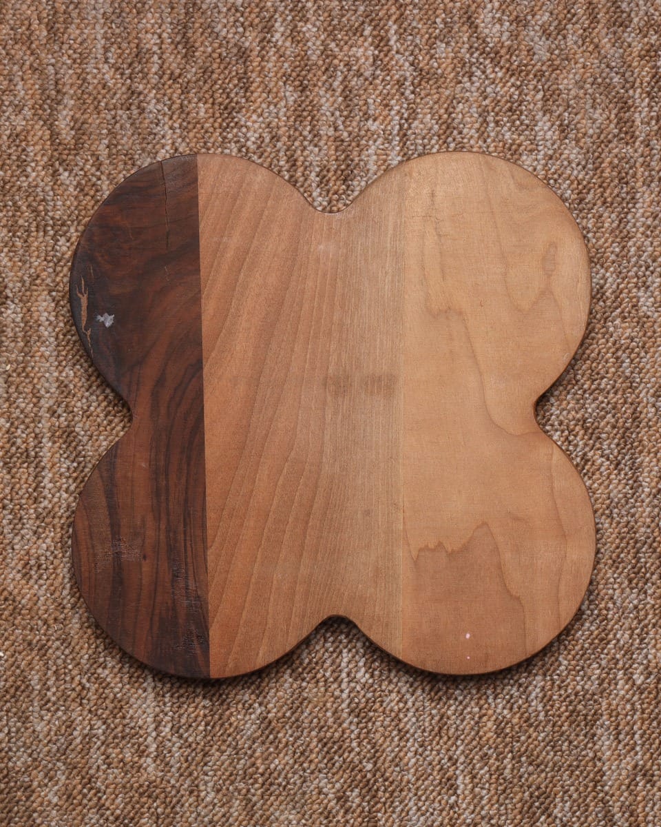 Afghan Walnut Snack Tray 2 piece