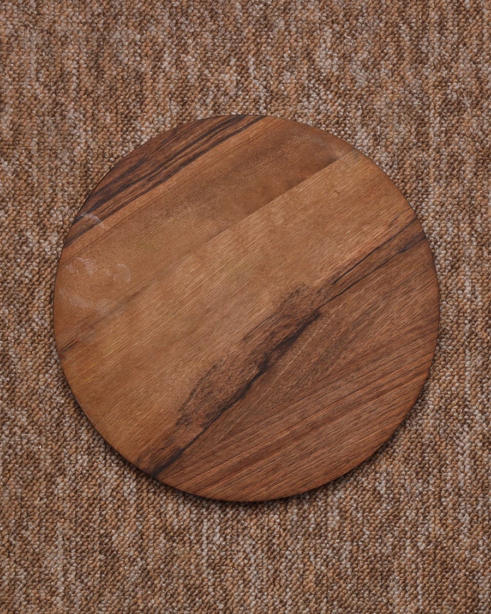 two handcrafted Afghan walnut wood snack tray Wood Plate Set