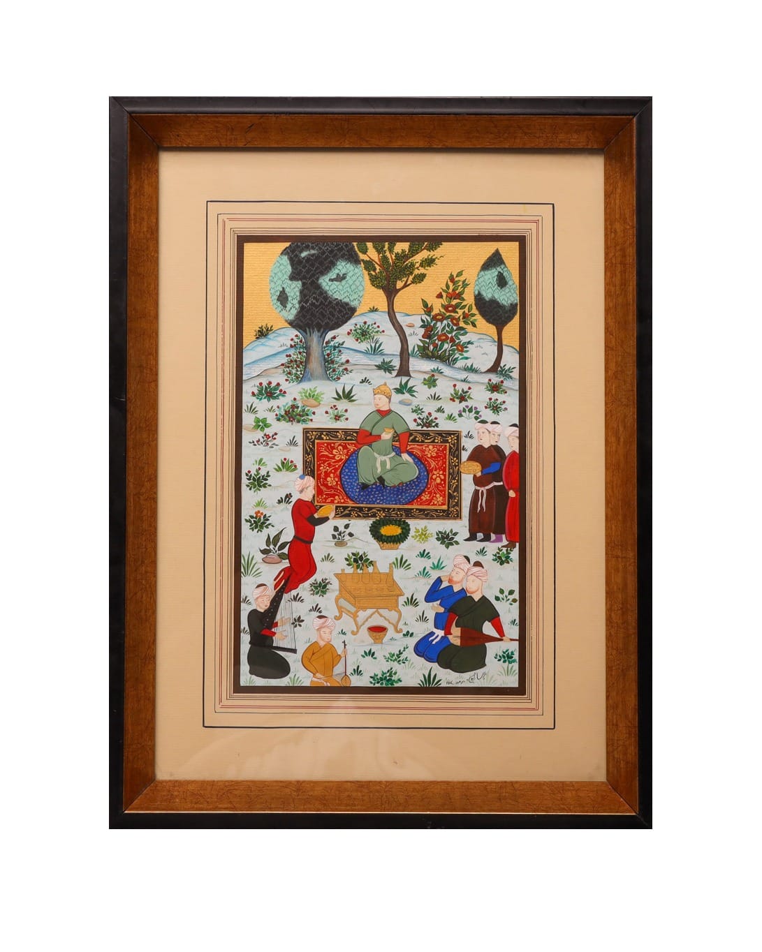 Prince Baysonqor Garden Miniature painting