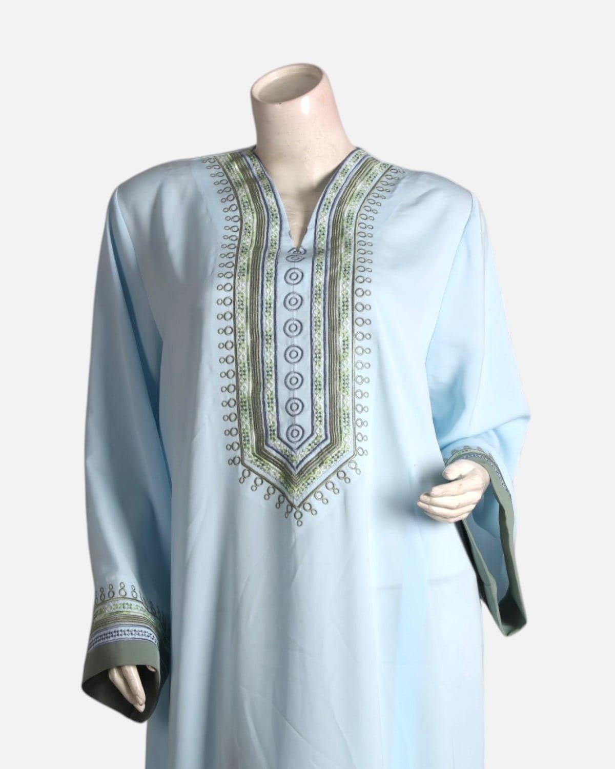 Moroccan Khamak Embroidered Dress