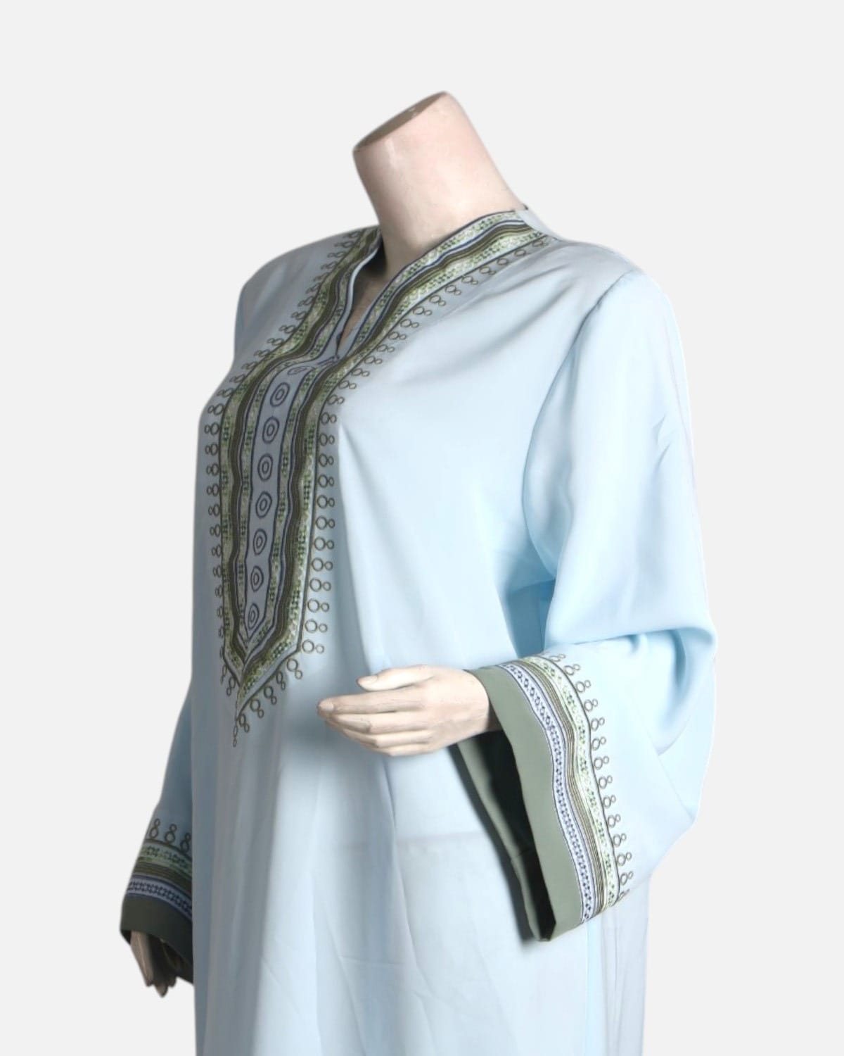 Moroccan Khamak Embroidered Dress