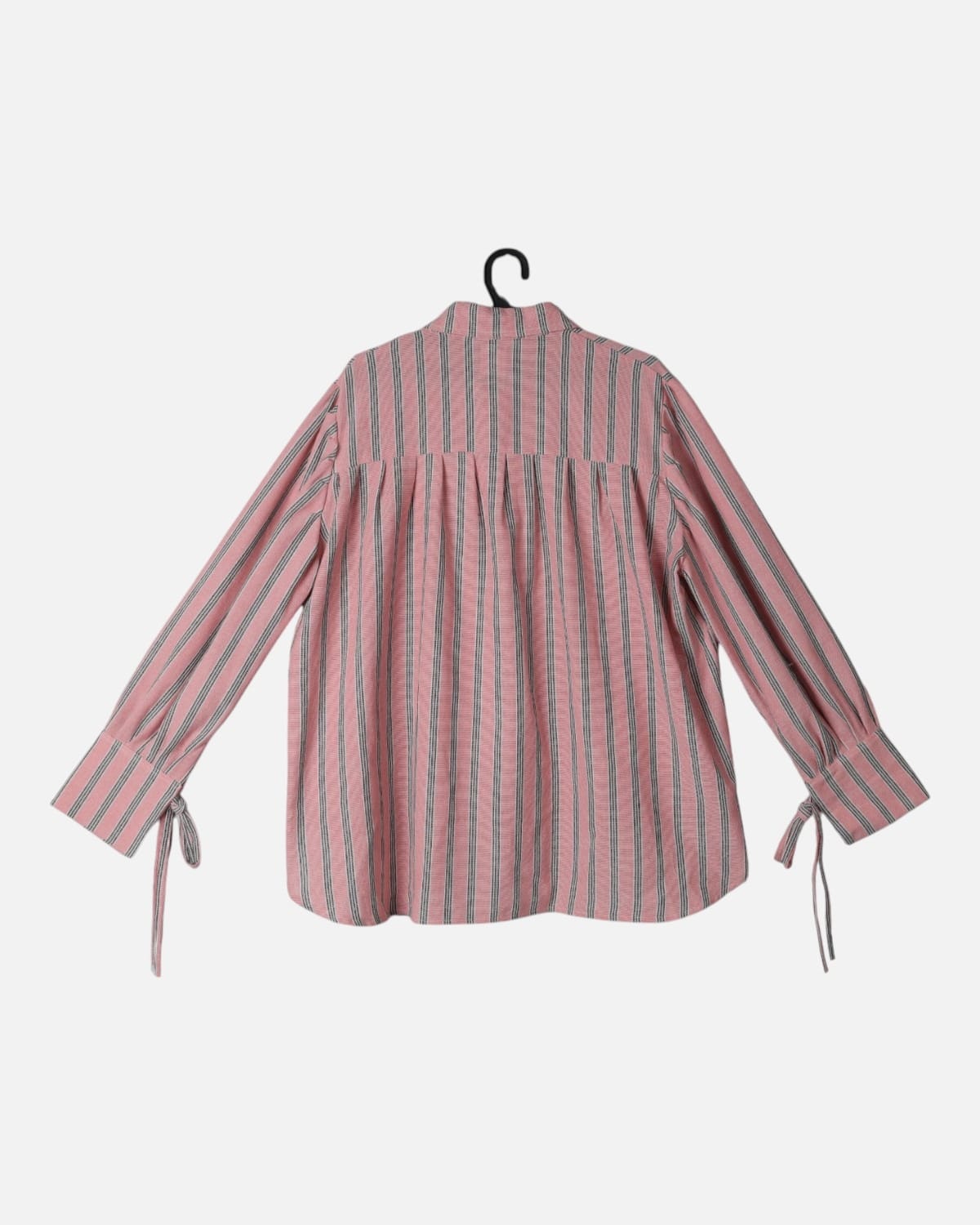 Pink Striped Cotton Blouse for Women