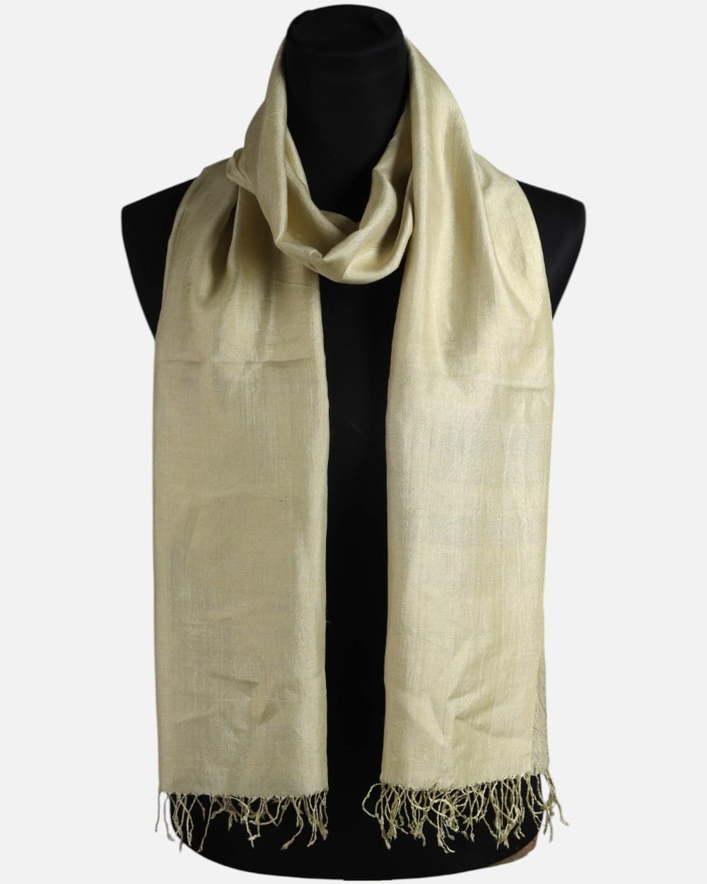 Champagne Ivory Pure Silk Shawl