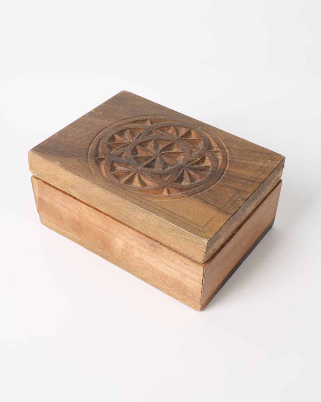 Handcrafted Maple Wood Square Jewelry Box