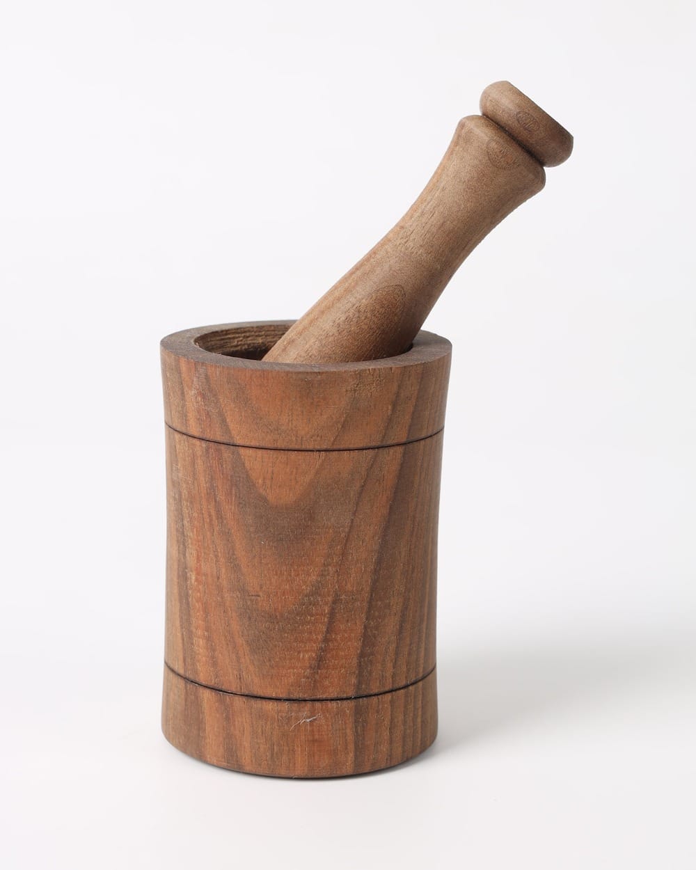 Handcrafted Wooden Mini Mortar & Pestle–Herati Style