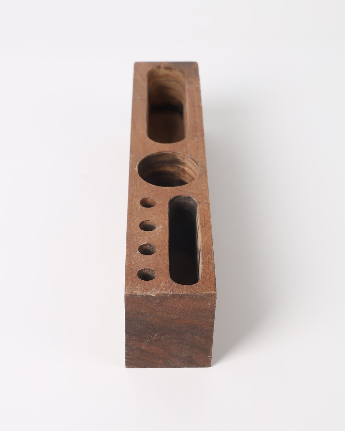 Handcrafted Walnut Desk Pen Holder