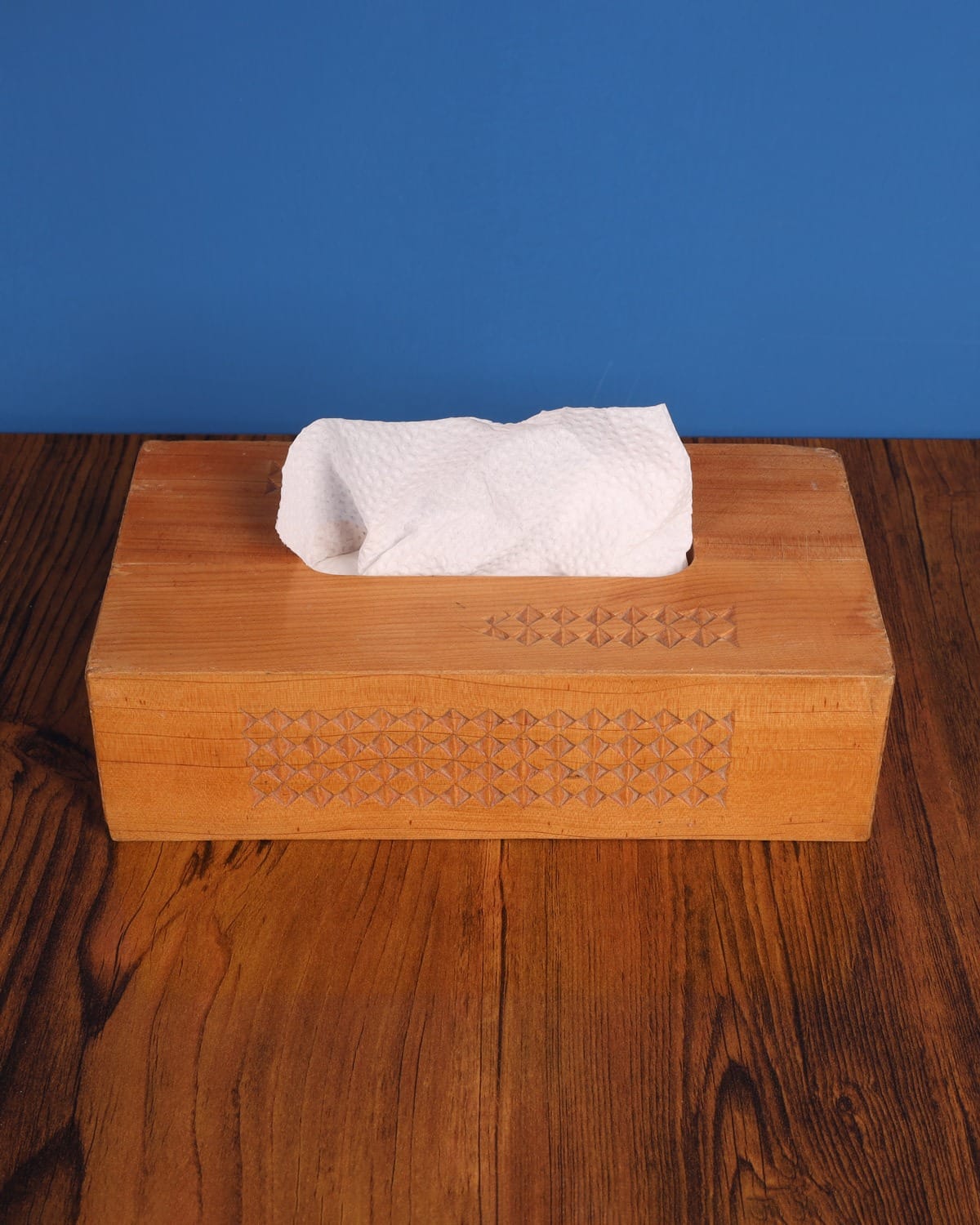 Handcrafted Wooden Tissue Box