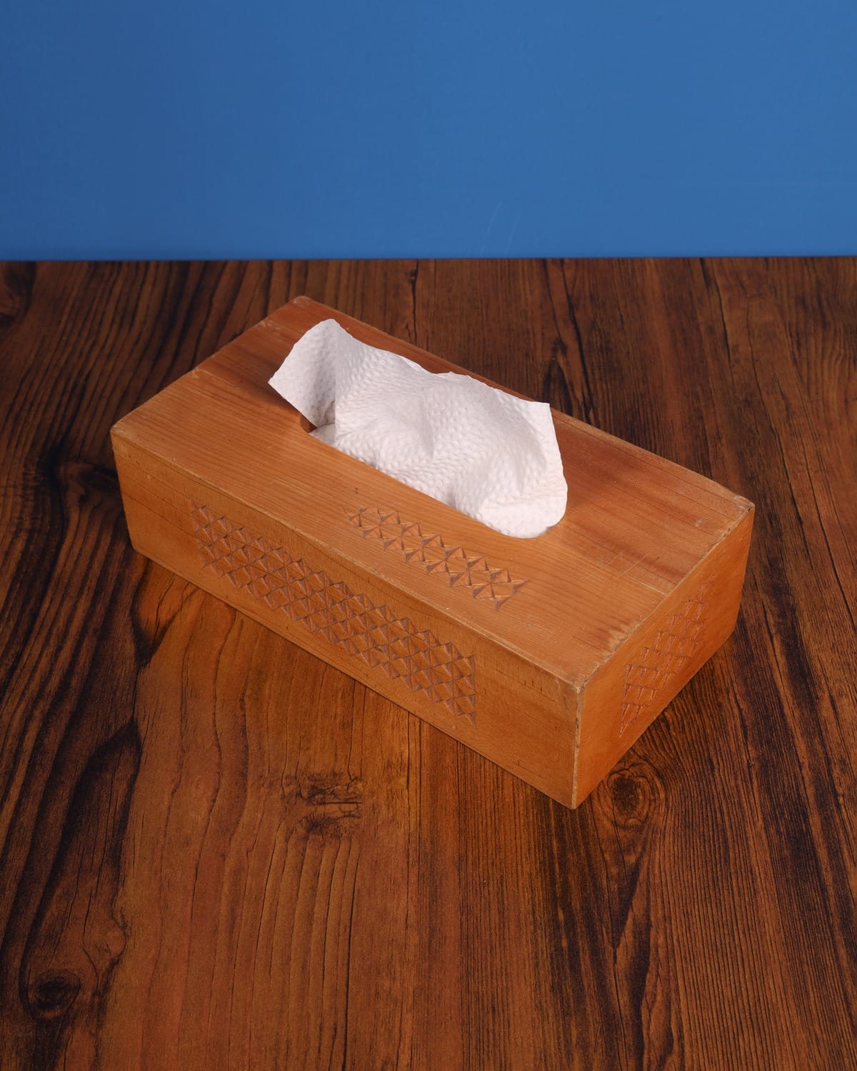 Handcrafted Wooden Tissue Box