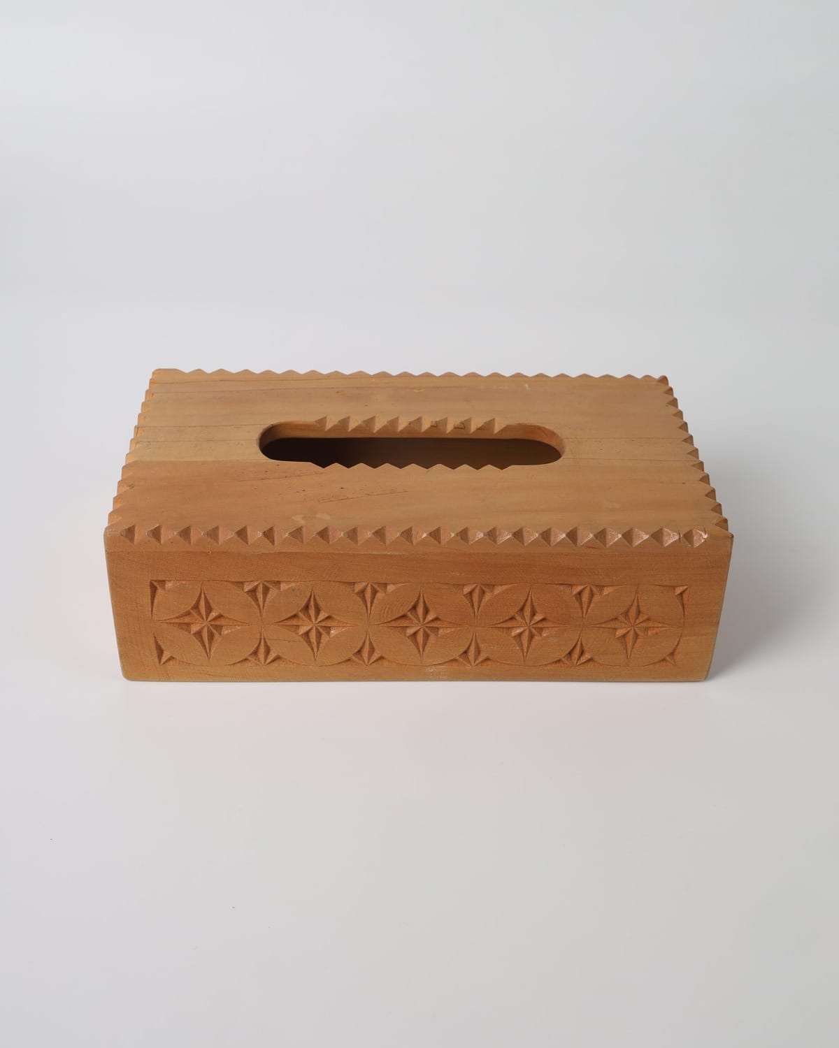 Handcrafted Wooden Tissue Box – Natural Maple Finish