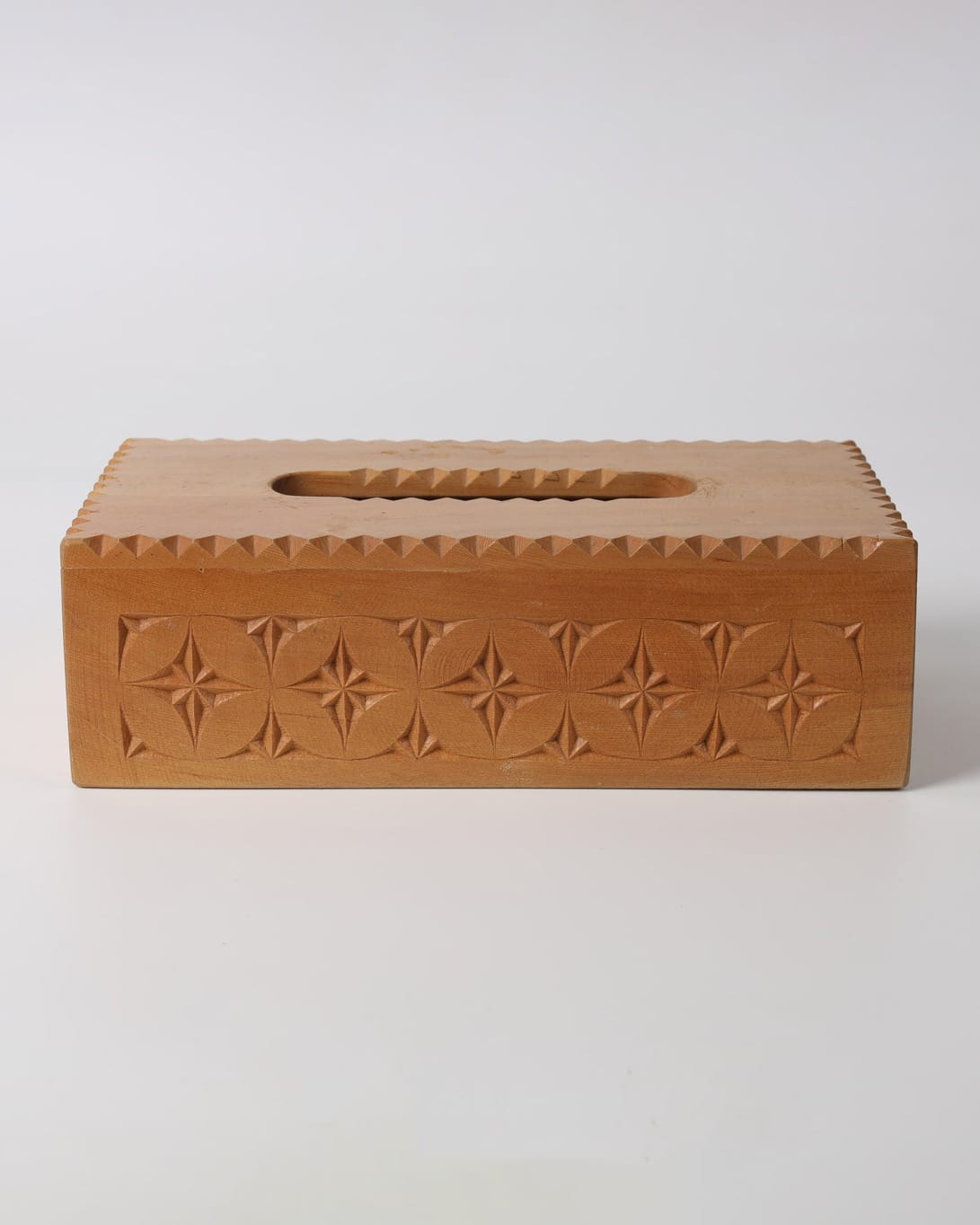 Handcrafted Wooden Tissue Box – Natural Maple Finish