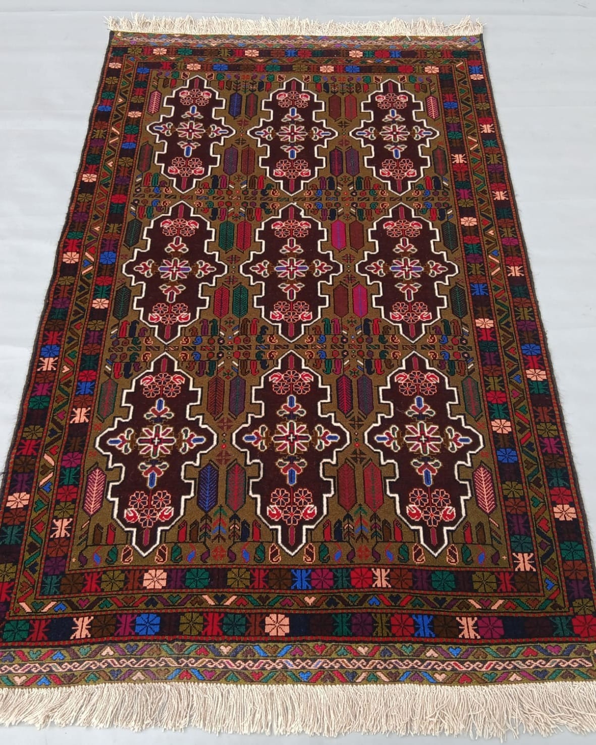 Handmade afghan baluch rug