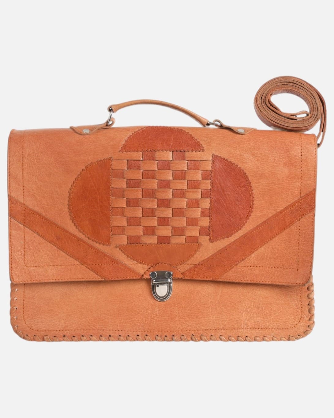 Handcrafted Goat Leather Laptop Bag