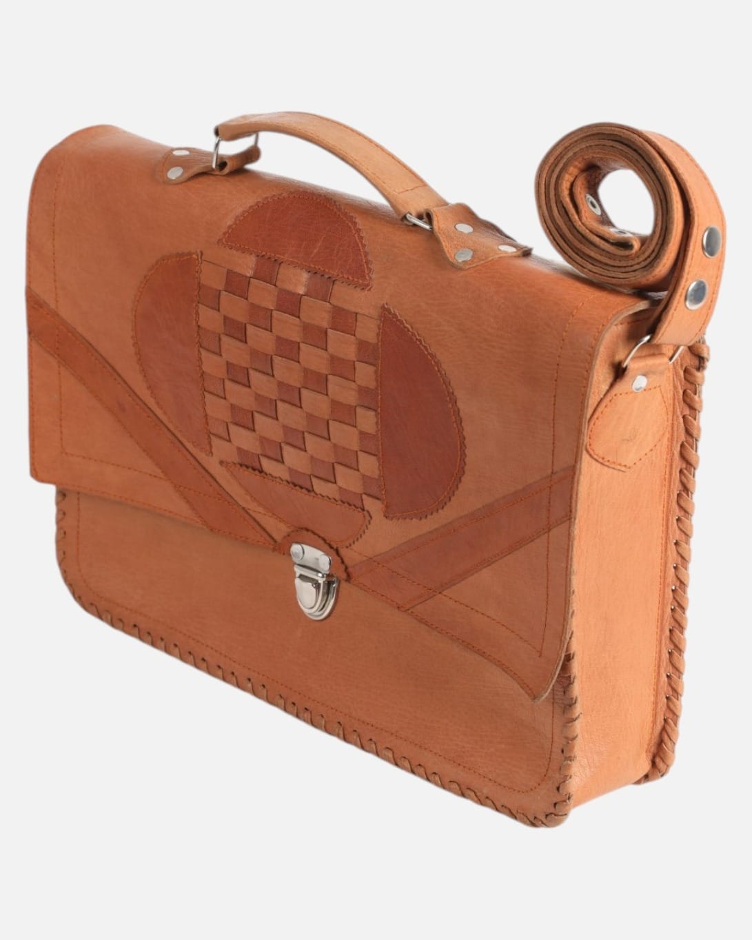 Handcrafted Goat Leather Laptop Bag
