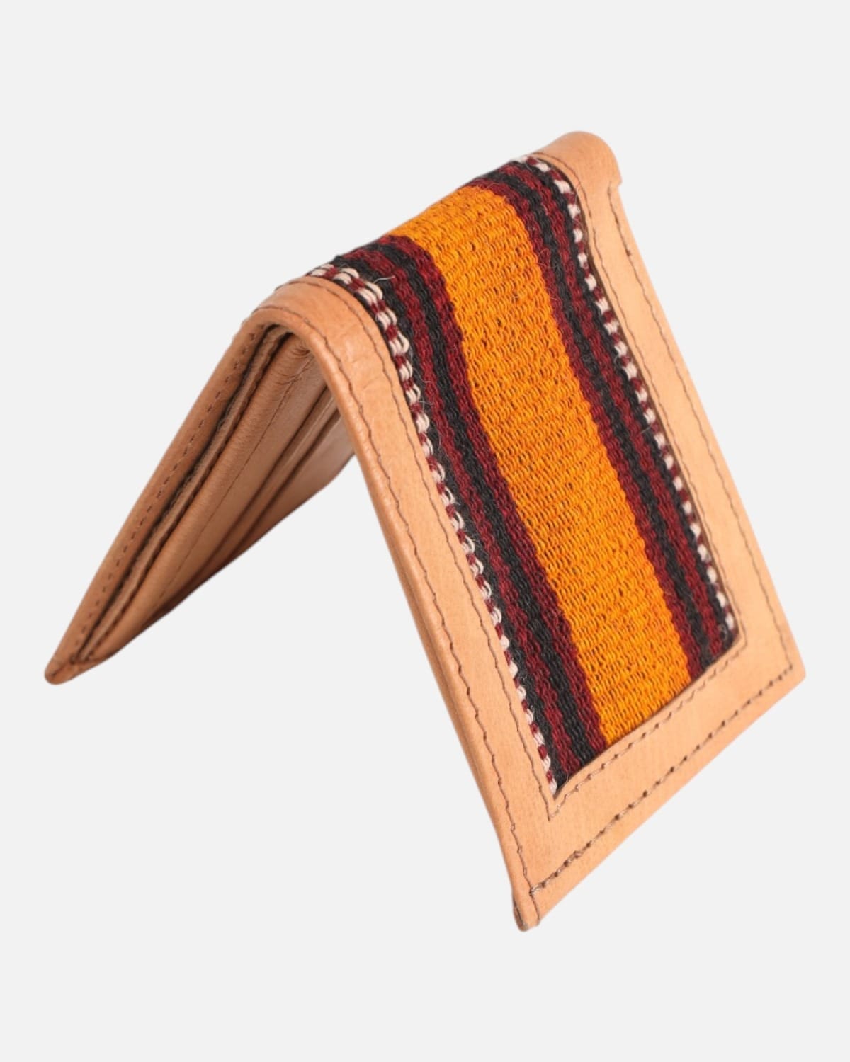 Afghan Handwoven Leather Wallet