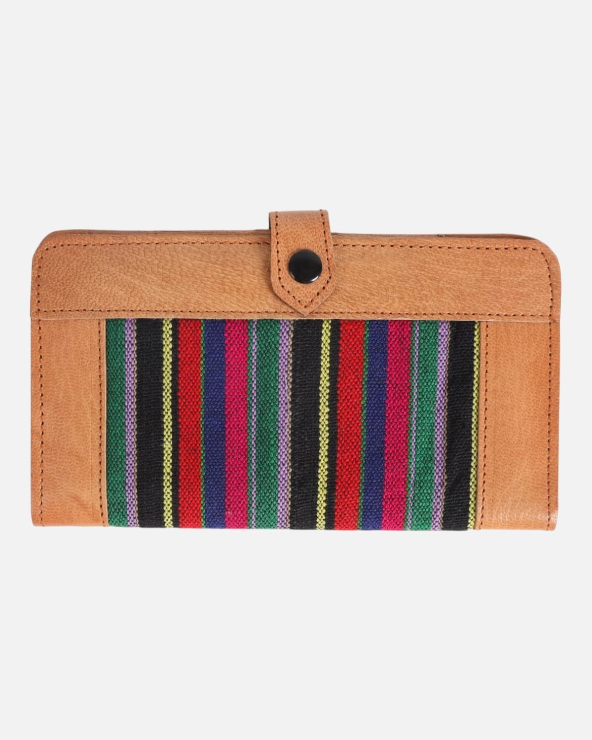 Leather Multi-Color Handwoven Women’s Wallet