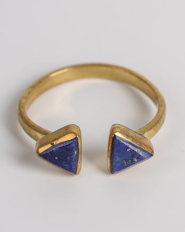Deep Blue Lapis Lazuli  Ring