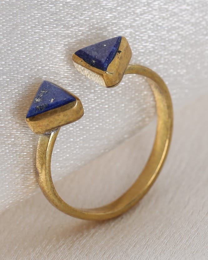 Deep Blue Lapis Lazuli  Ring