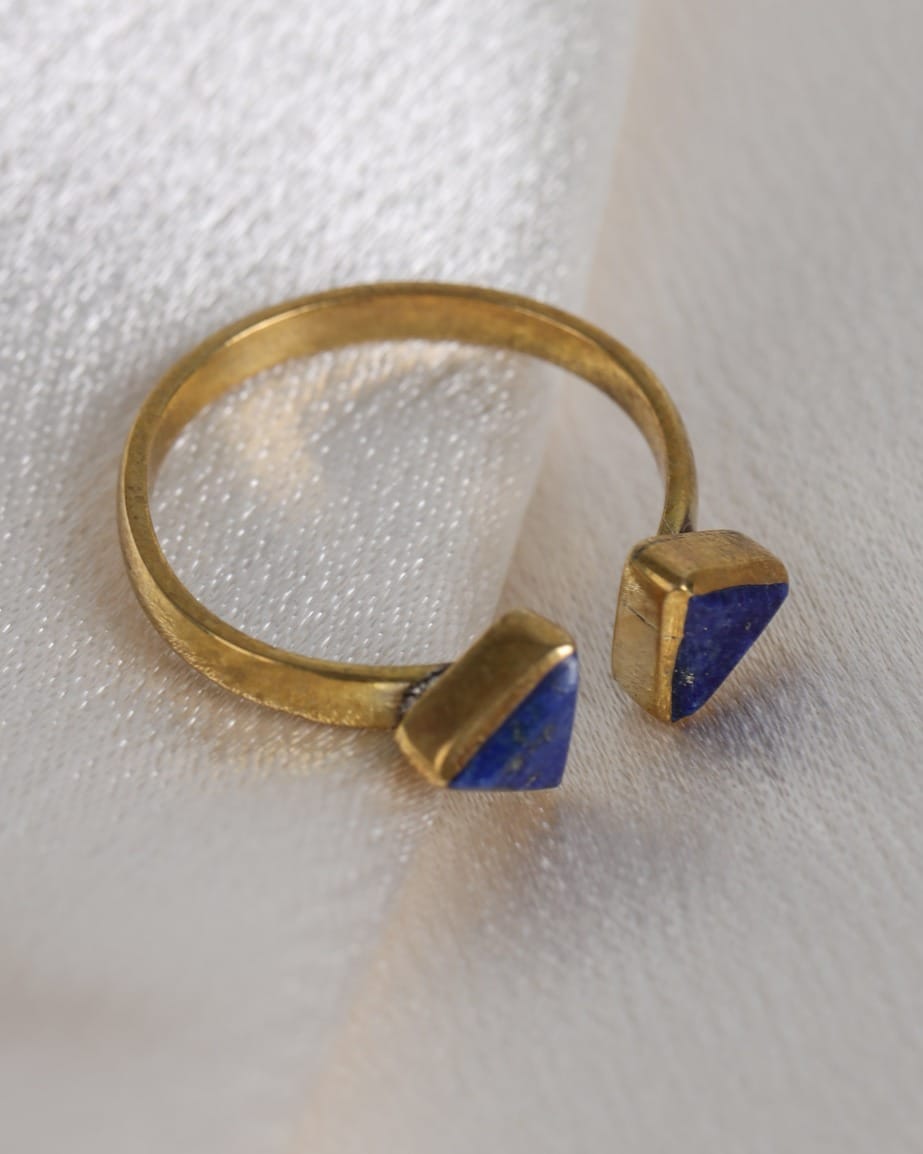 Deep Blue Lapis Lazuli  Ring