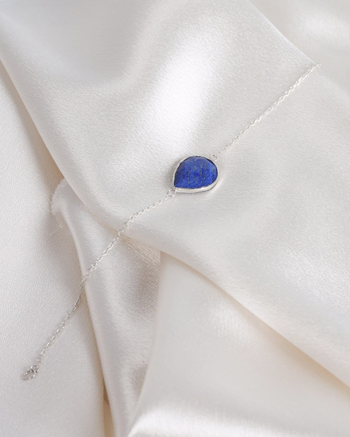 Royal Blue Lapis Silver Bracelet