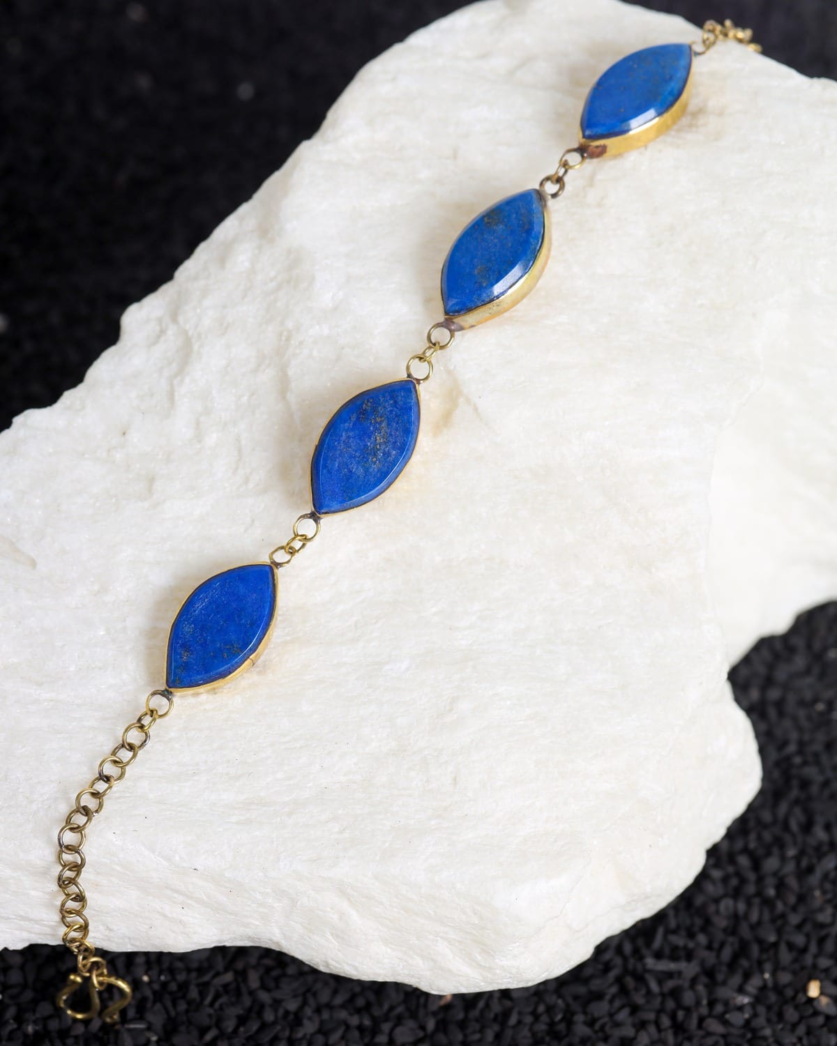 Royal Blue Marquise Stone Bracelet